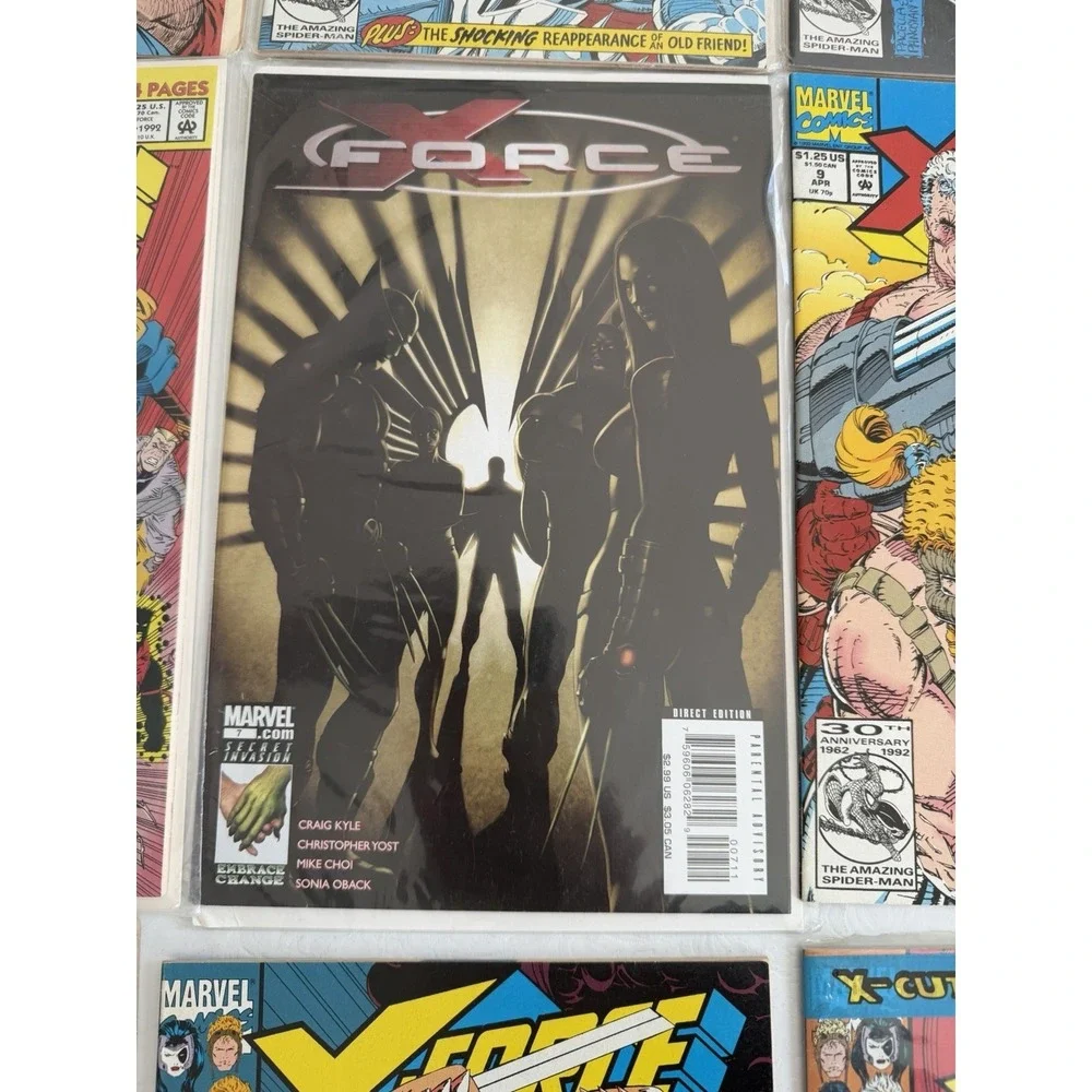 Marvel X-Force Comic Lot 9 Issues 1990s X-Men Cable Stryfe VF NM Set